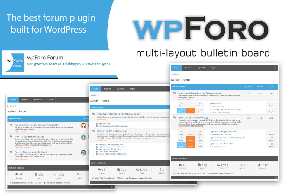 wpForo: das Forum Plugin für WordPress
