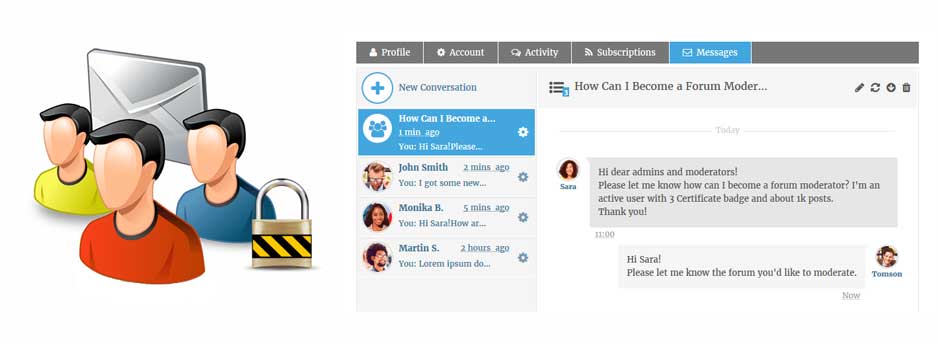 wpForo Private Messages