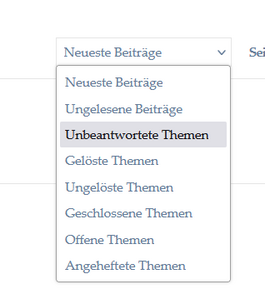 unbeantwortete themen