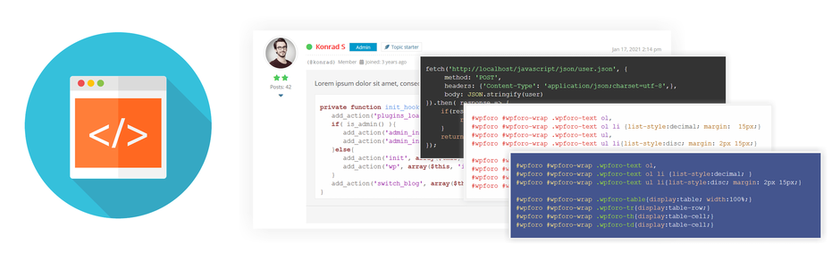 wpForo Syntax Highlighter